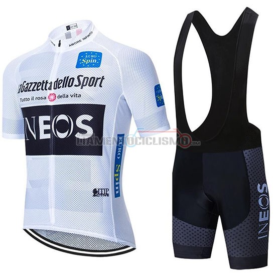 Abbigliamento Ciclismo Ineos Manica Corta 2020 Bianco Nero